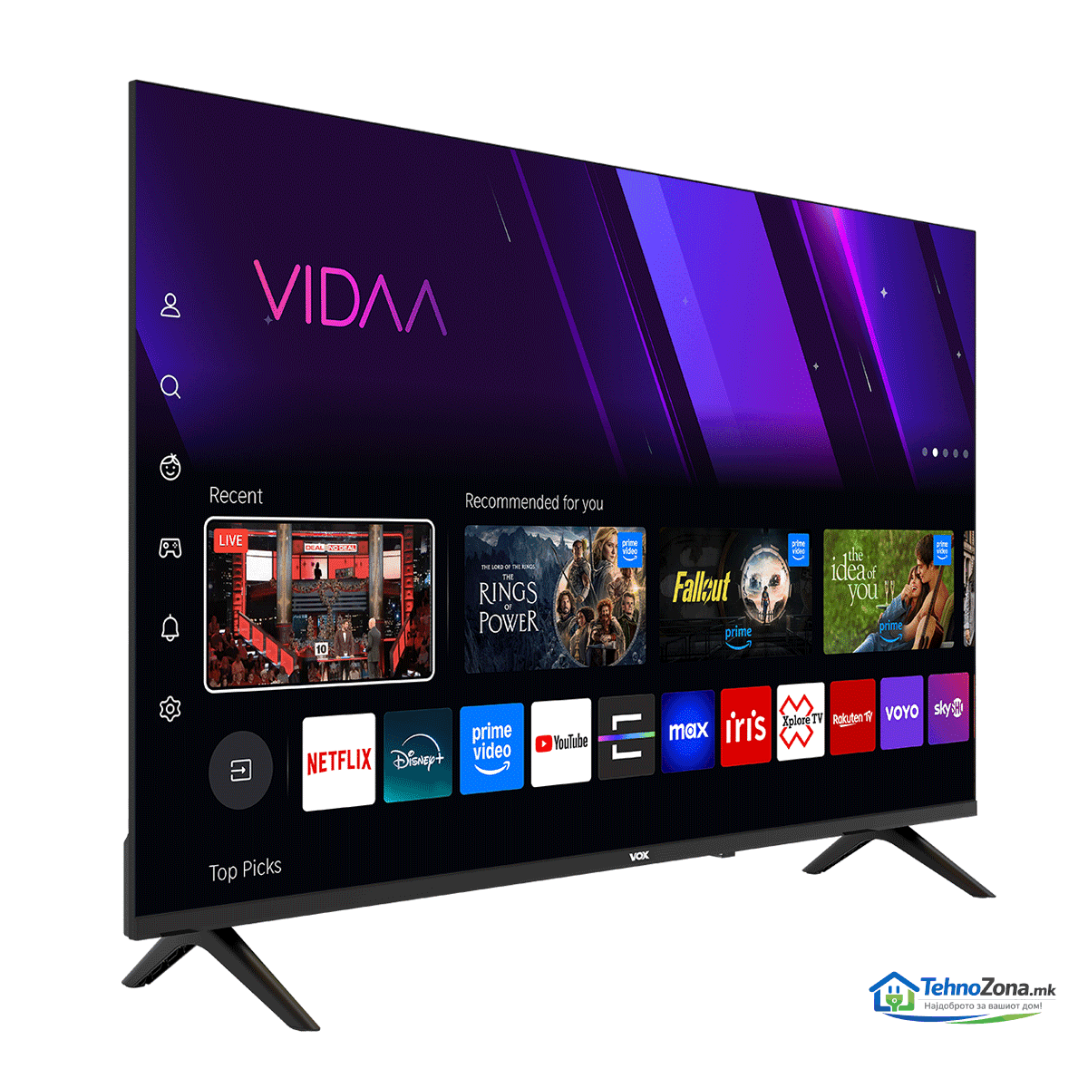vox 43" led 43vyf683 smart ТВ