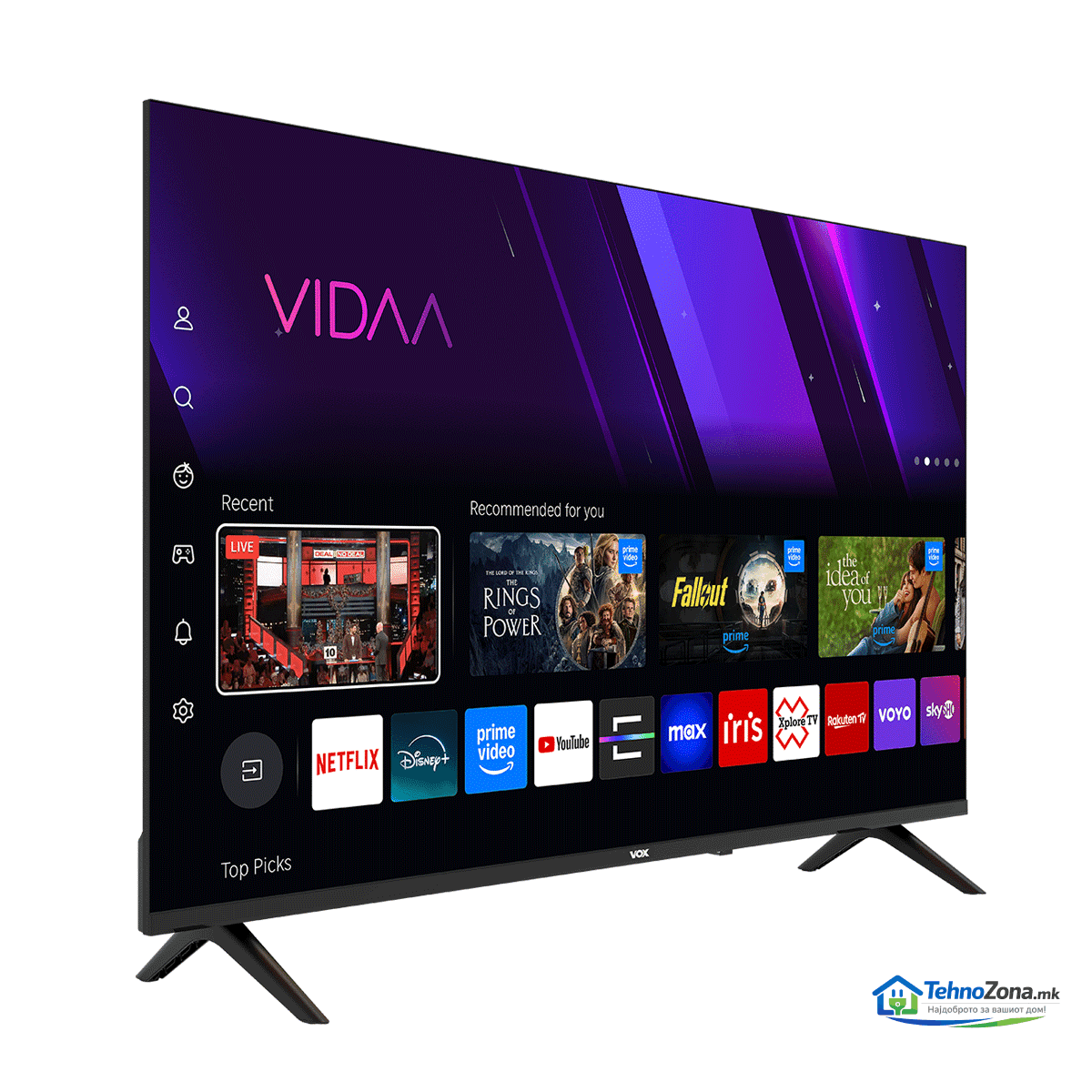 vox 55" led 55vyu684 uhd smart ТВ