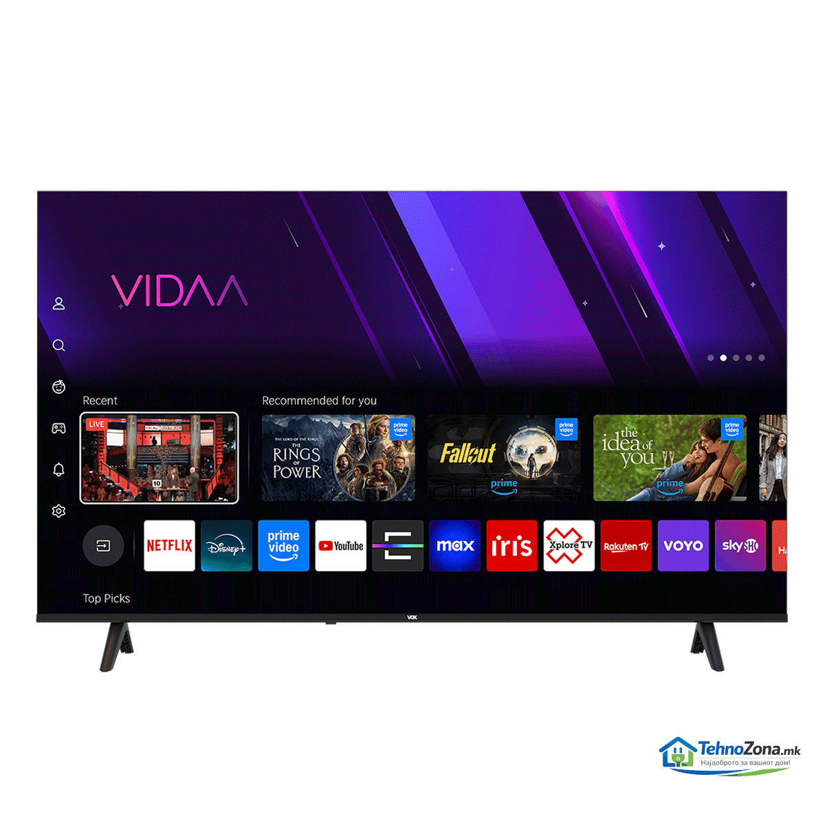 vox 55" led 55vyu684 uhd smart ТВ